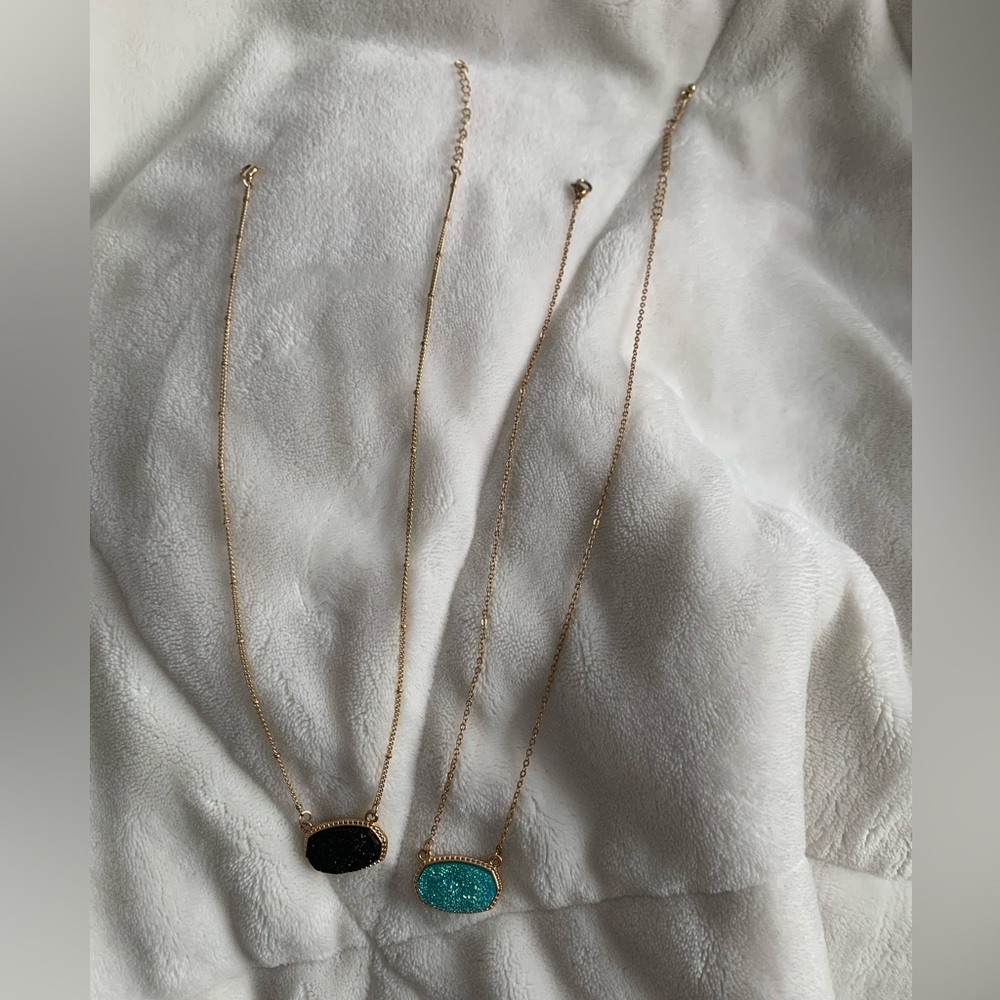 Black and Teal Amazon Necklaces’